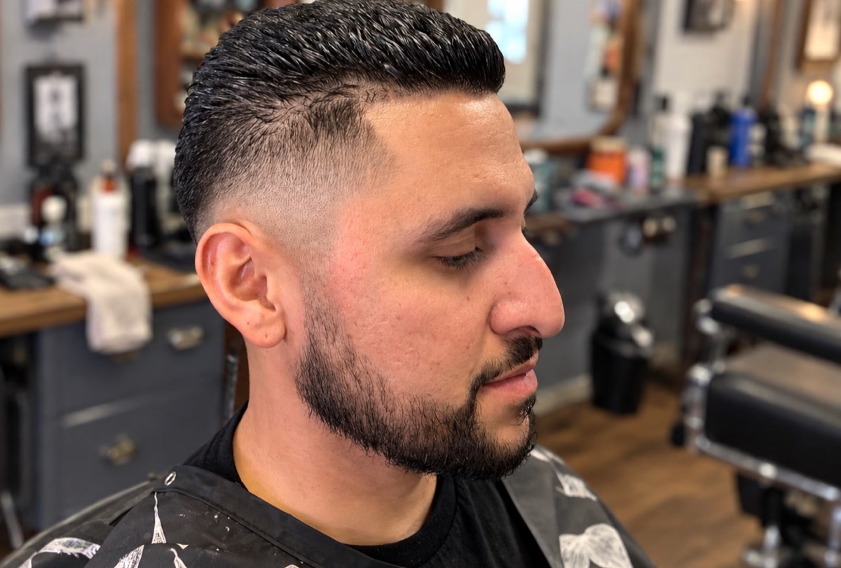 Men's precision haircut in Winchester, CA Men's precision haircut at Truly Blessed Barber Studio in Winchester, California